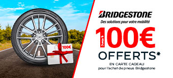Bridgestone | Jusqu'à 100€ offerts en carte cadeau