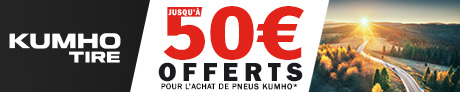 Kumho - Jusqu'à 50€ offerts