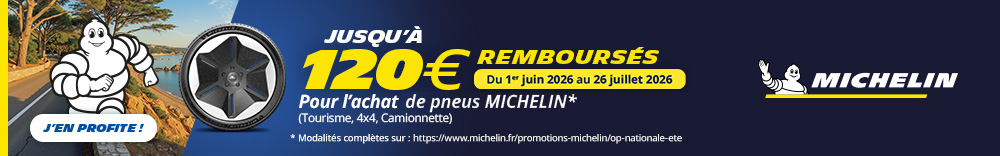 Michelin - Jusqu'à 120€ remboursés