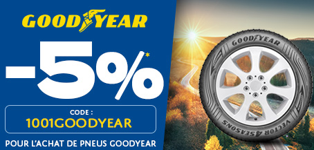 Pneus Goodyear - 5%