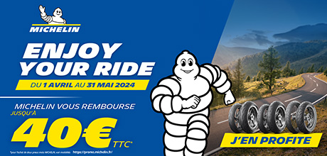 Michelin Moto - Jusqu'à 40€ remboursés