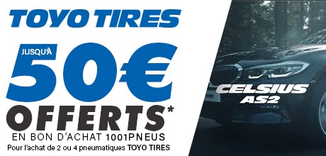 Pneus Toyo tires - Jusqu'à 50€ offerts