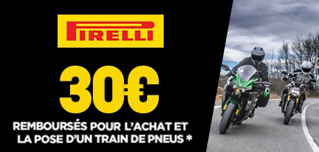 Pirelli Moto - Jusqu'à 30€ remboursés