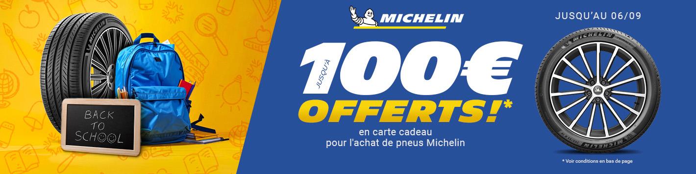 Michelin Jusqu'&agrave; 100&euro; offerts* 