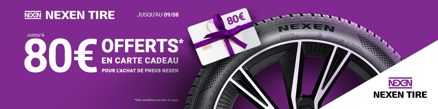 Nexen jusqu'&agrave; 80&euro; offerts