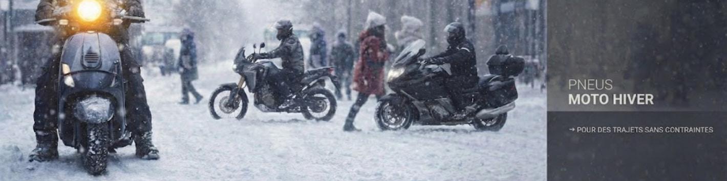 pneu moto neige en hiver