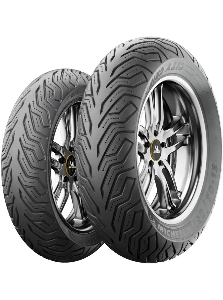 thumbnail image 2 of Pair Of Michelin City Grip 2 Tires For Piaggio Vespa ET4 125 - Front 100/80-10 & Rear 120/70-10 TL 2 of 2
