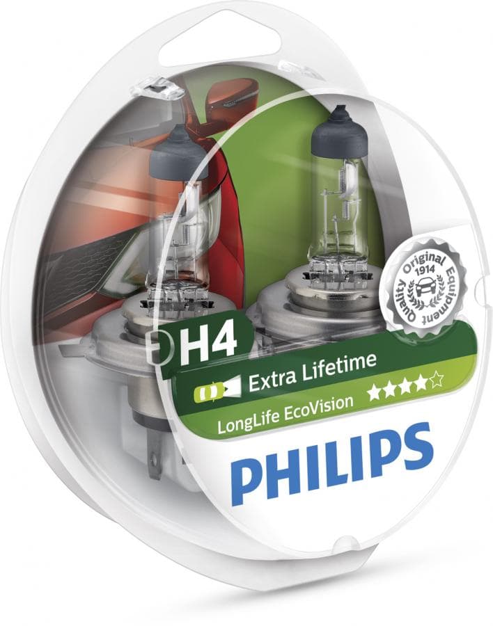 PHILIPS Extra Lifetime H4 12V 60/55W