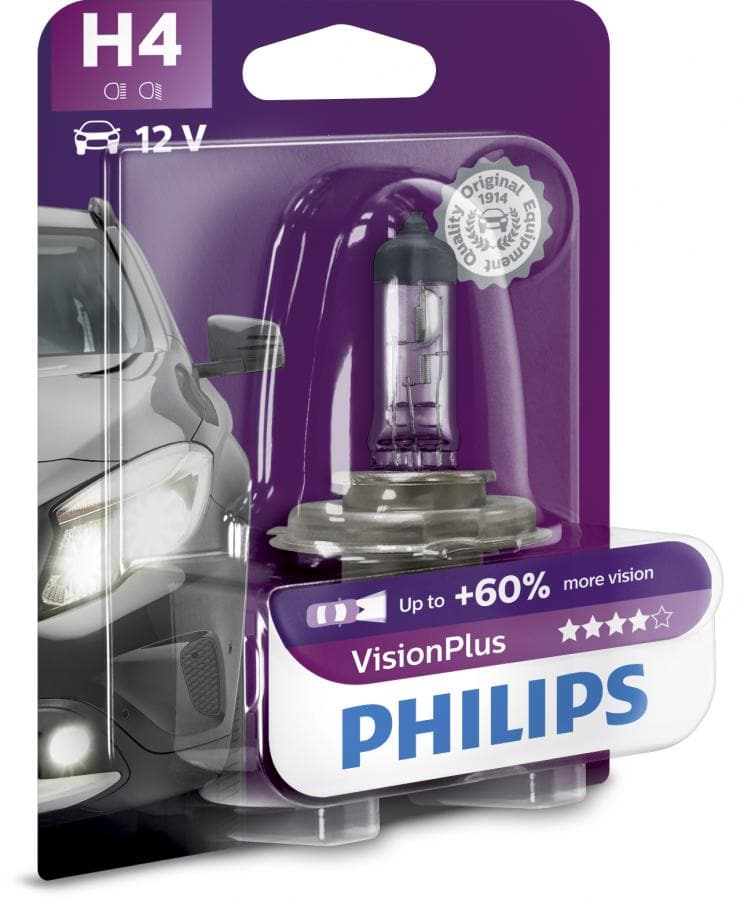 PHILIPS VisionPlus H4 12V 60/55W