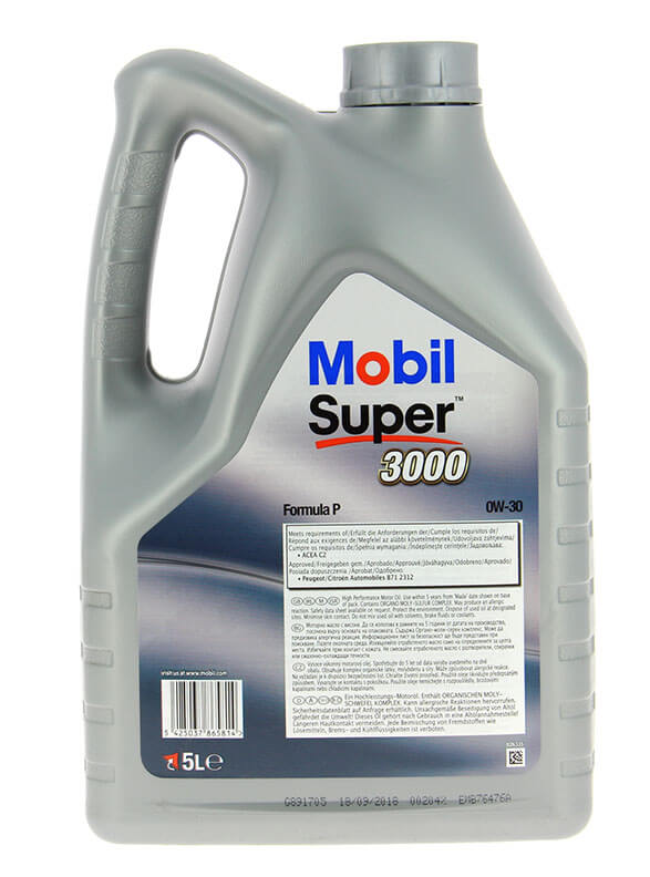 MOBIL SUPER 3000 Formula-P 0W30 5L MOBIL SUPER - ref : 153779