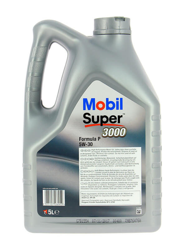 MOBIL SUPER 3000 Formula-P 5W30 5L MOBIL SUPER - ref : 151197