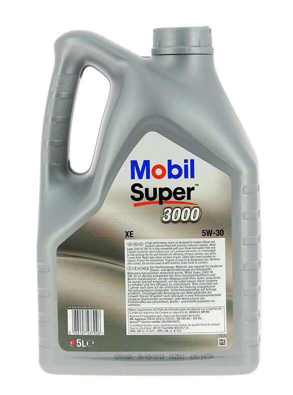 MOBIL SUPER 3000 XE 5W30 5L MOBIL SUPER - ref : 151451