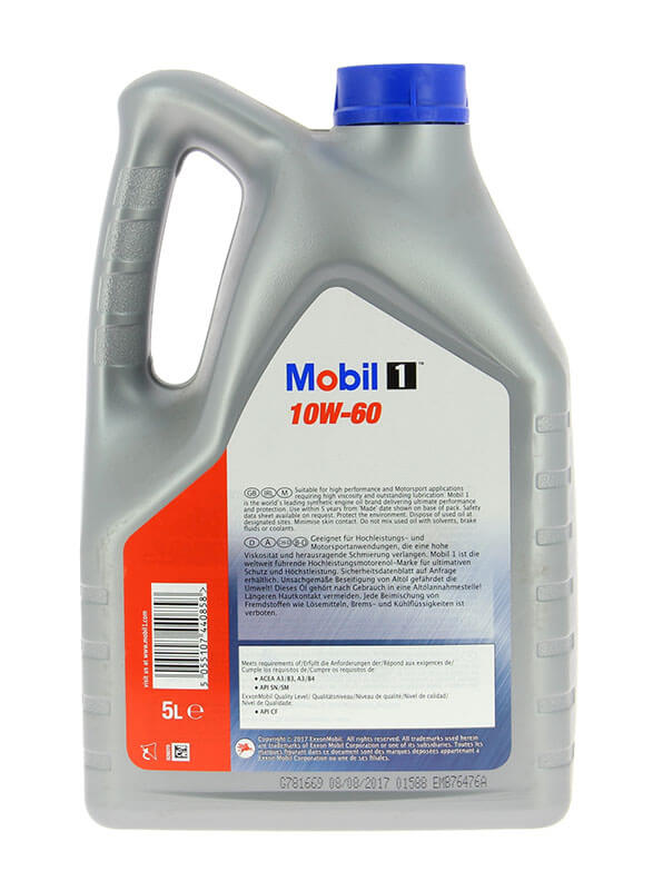 MOBIL 1 Extended Life 10W60 5L MOBIL 1 - ref : 152109