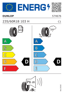 Neumatico Dunlop Grandtrek Touring A/S 235/60 R 18 103 H