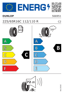 Neumatico Dunlop Econodrive 225/65 R 16 112 110 R