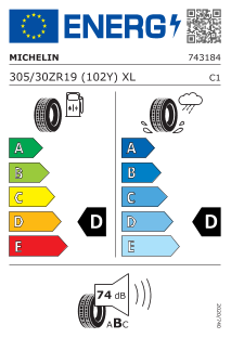 Pneu Michelin Pilot Sport Cup 2 R Connect 305/30 ZR 19 102 Y XL