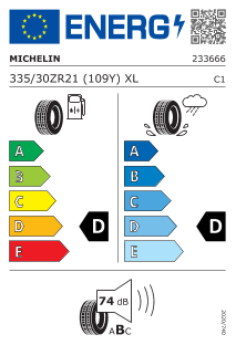 Pneu Michelin Pilot Sport Cup 2 Connect 335/30 ZR 21 109 Y XL