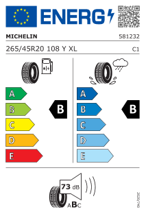 Pneu Michelin Pilot Sport EV 265/45 R 20 108 Y XL