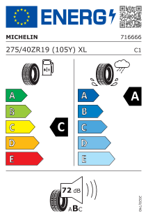 Pneu Michelin Pilot Sport 5 275/40 ZR 19 105 Y XL FRV
