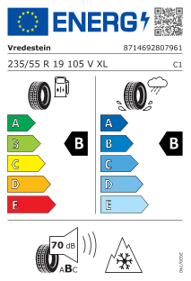 Pneu Vredestein Quatrac Pro EV 235/55 R 19 105 V XL