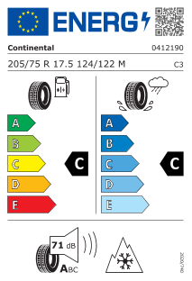 CONTINENTAL Conti Hybrid LS3 205/75 R17.5 124/122M