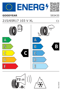 Pneu Goodyear UltraGrip Performance + SUV 215/65 R 17 103 V XL
