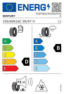 Pneu Sentury Seasonsdragon Van 2 195/60 R 16 99 97 H