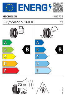 MICHELIN X Multi F 385/55 R22.5 160K (158L)