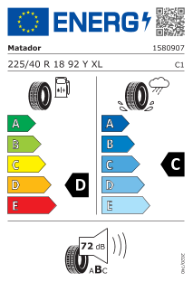 Pneu Matador MP 47 Hectorra 3 225/40 R 18 92 Y XL