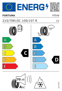 Pneu Fortuna Gowin Van 215/70 R 15 109 R