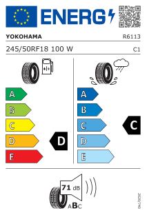 Pneu Yokohama Advan Sport V103 245/50 R 18 100 W