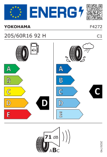 Pneu Yokohama Advan A460 205/60 R 16 92 H