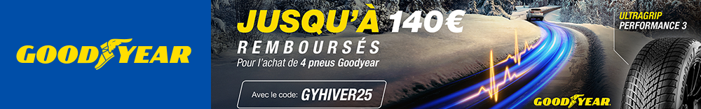 Goodyear - Jusqu'à 140€ remboursés