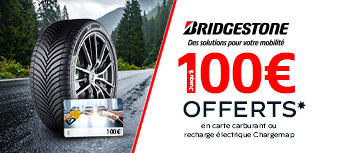 Bridgestone - Jusqu'à 100€ offerts en carte cadeau