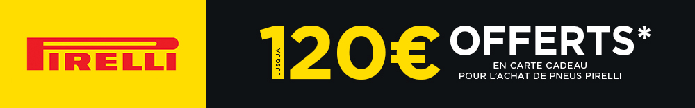 Pirelli - Jusqu'à 100€ offerts en carte cadeau