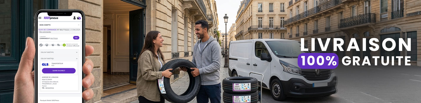 Livraison des pneus gratuite
