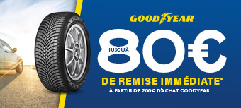 GOODYEAR | Jusqu'à 80€ de remise*